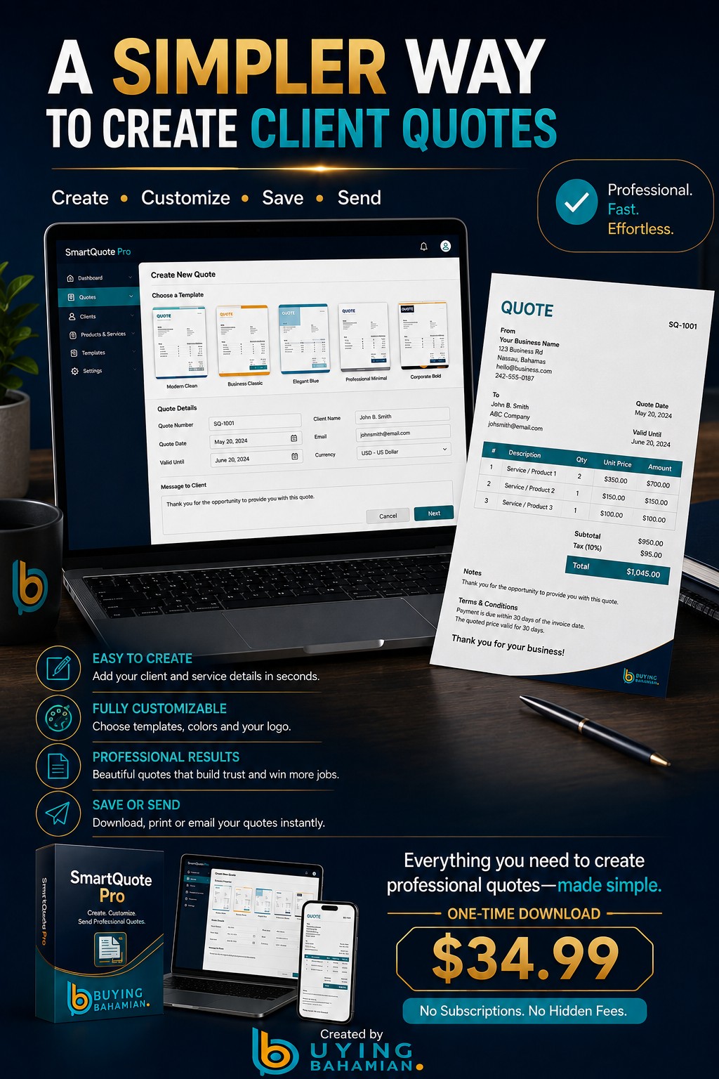 SmartQuote Pro Pinterest graphic 8