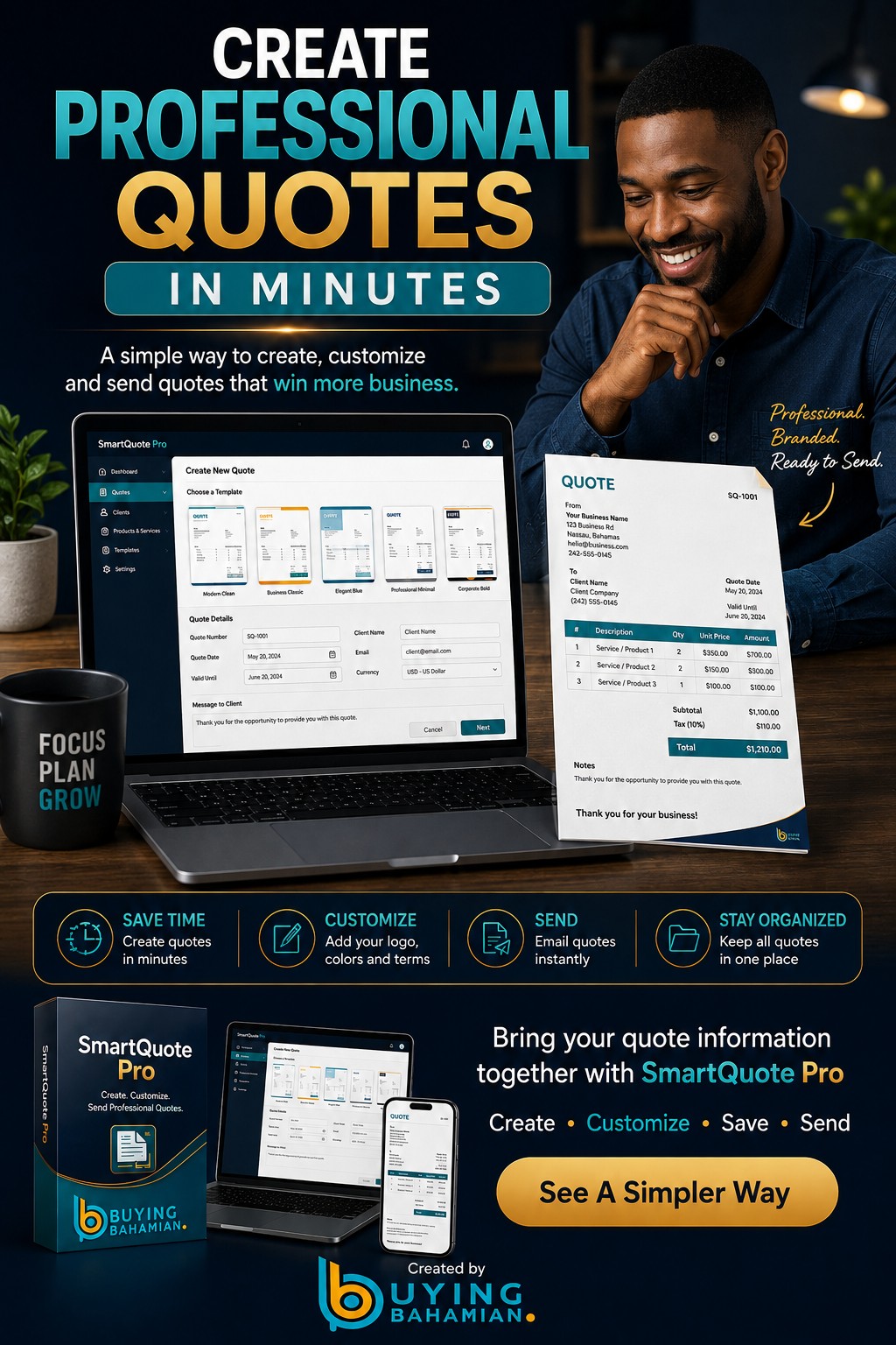 SmartQuote Pro Pinterest graphic 10