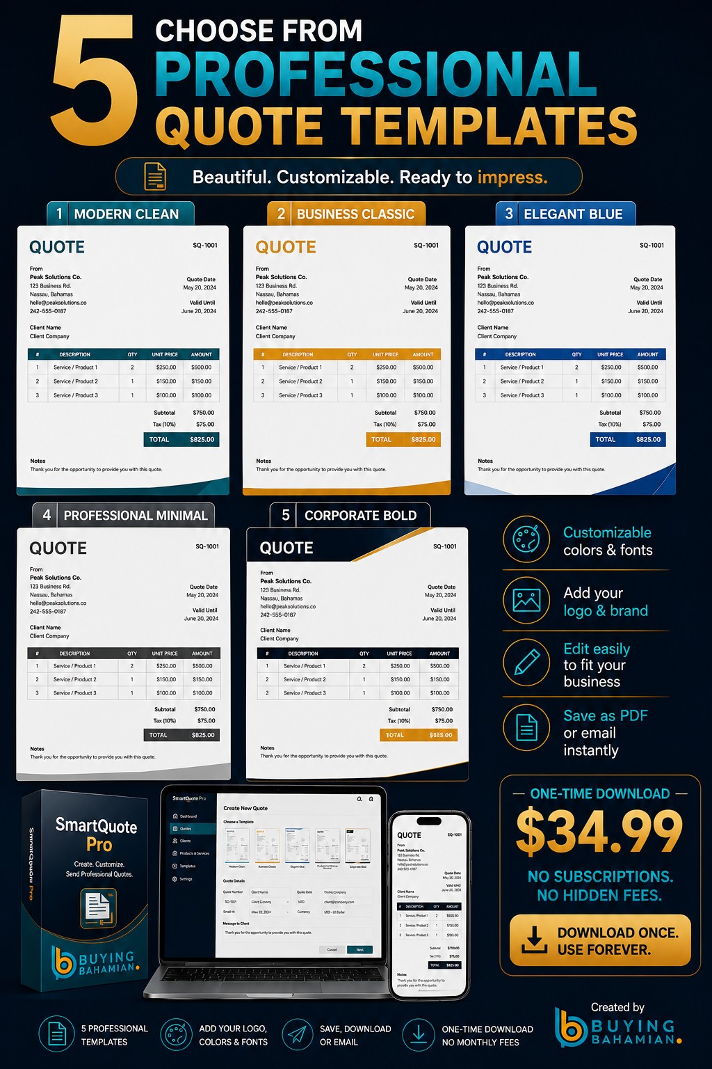 SmartQuote Pro Pinterest graphic 13